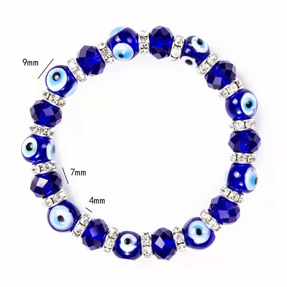 Wholesale Devil Eye Crystal Beads Bracelet